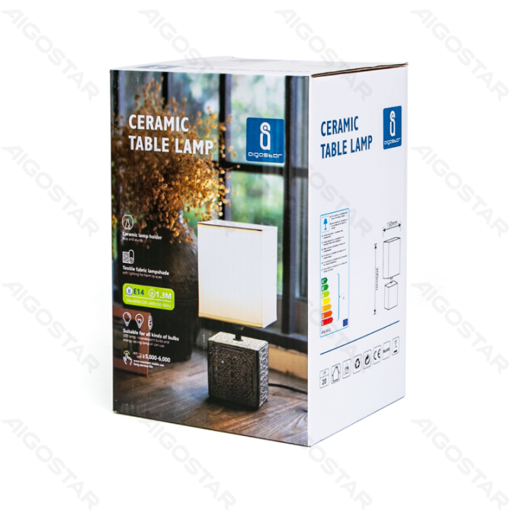 Ceramic Table Lamp (Without Light Source) E14