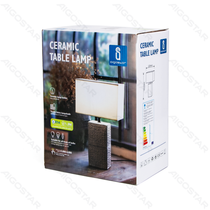 Keraminė stalinė lempa (Be šviesos šaltinio) E14