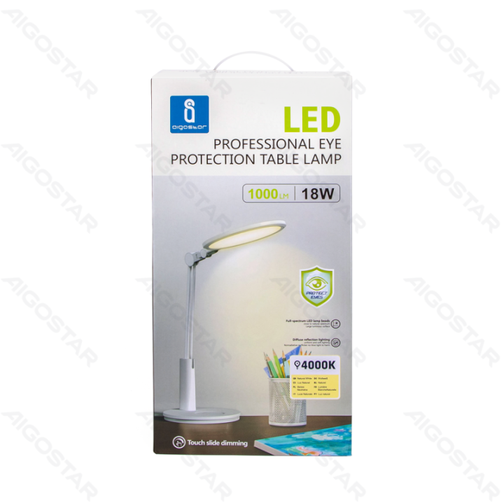 LED Eye-Protection Table Lamp White 18W 4000K