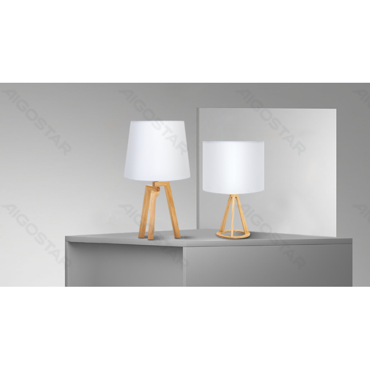 Wooden Table Lamp (Without Light Source) E27