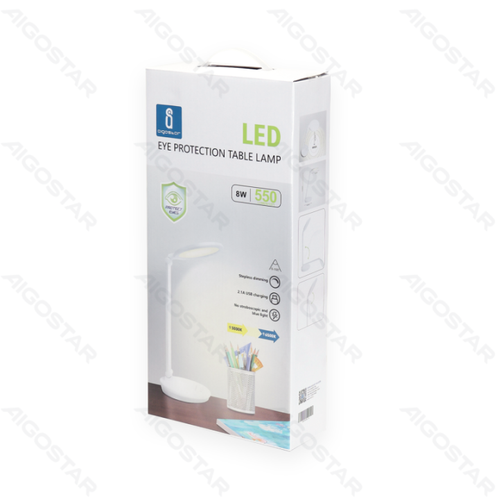 LED Foldable Table Lamp White 8W 3000-6500K