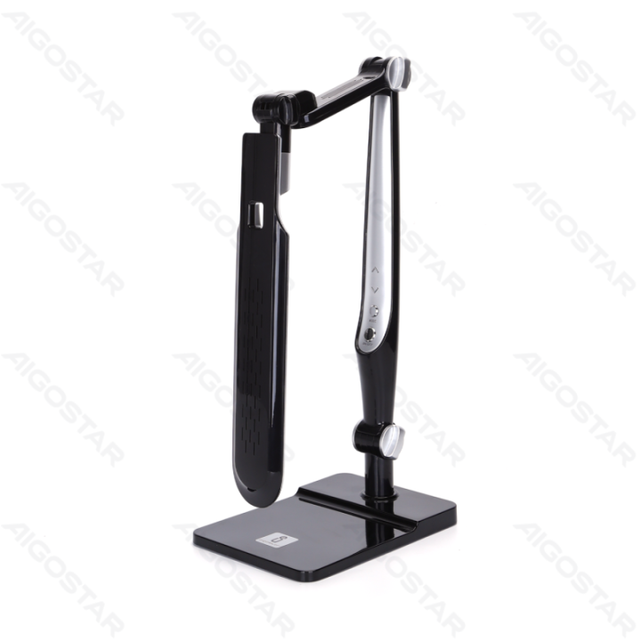 LED Reguliuojama stalinė lempa Juoda 9W 3000-6500K