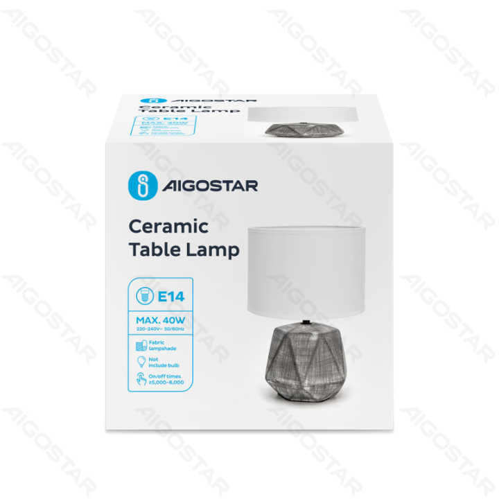 Keramikinis stalinis šviestuvas (be šviesos šaltinio) E14