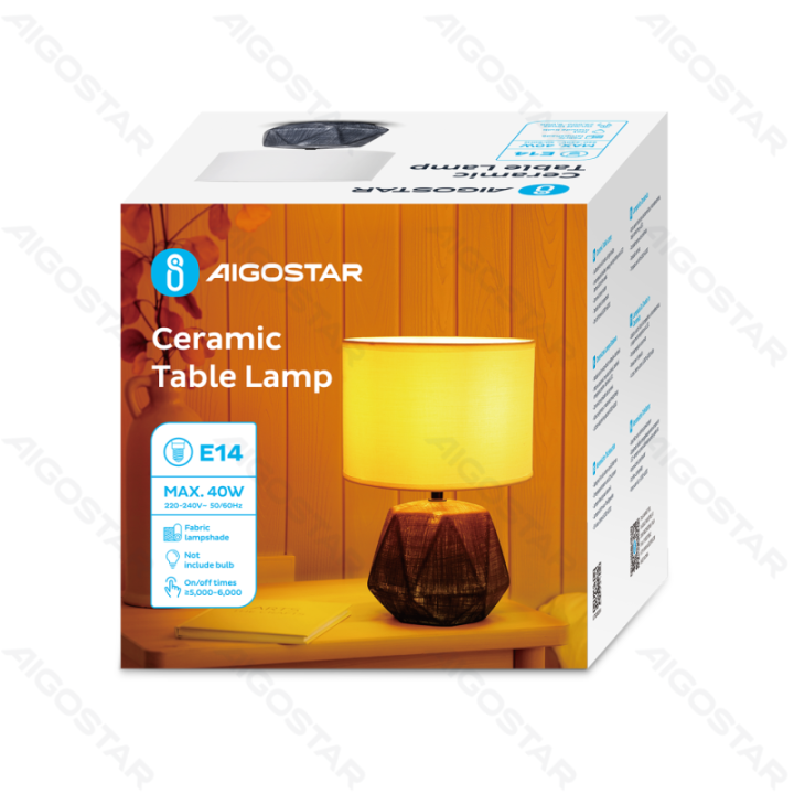Ceramic Table Lamp (Without Light Source) E14
