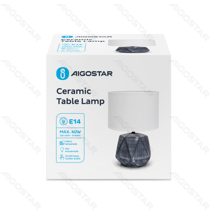 Ceramic Table Lamp (Without Light Source) E14