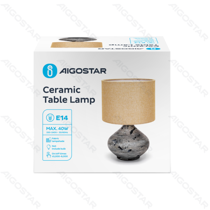 Ceramic Table Lamp (Without Light Source) E14