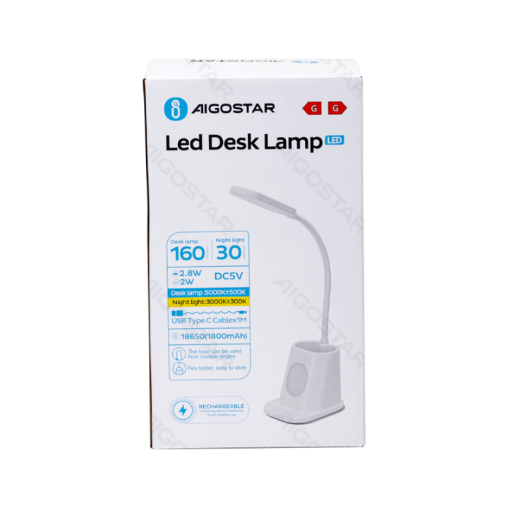 Multi-functional Desk Lamp CCT and Rechargeable