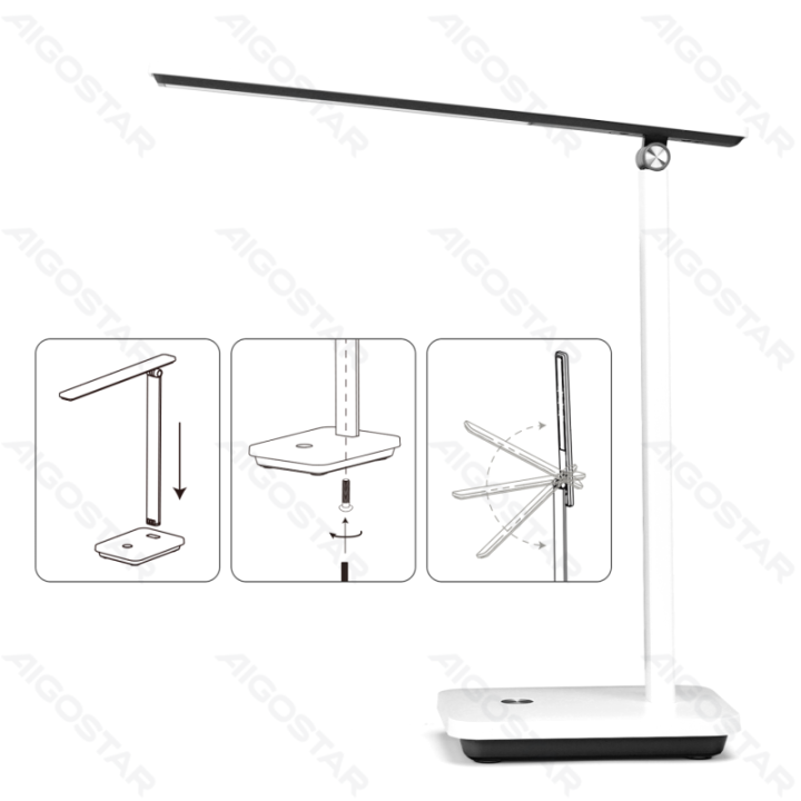 Multi-functional Desk Lamp Dimmable, CCT and Rechargeable