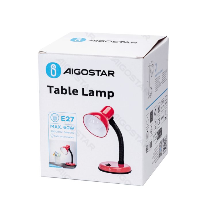 Metalinė stalinė lempa E27/lemputė neįtraukta