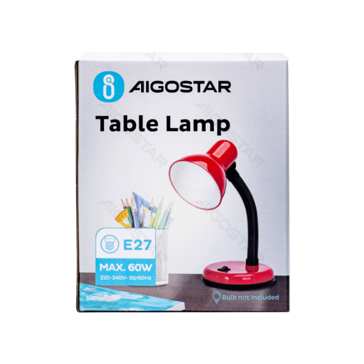 Metalinė stalinė lempa E27/lemputė neįtraukta