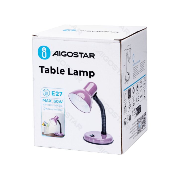 Metal Table Lamp E27/bulb excluded