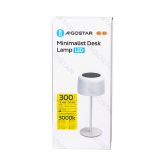 Solar Powered Desk Lamp 3W 3000K Touch Dimming