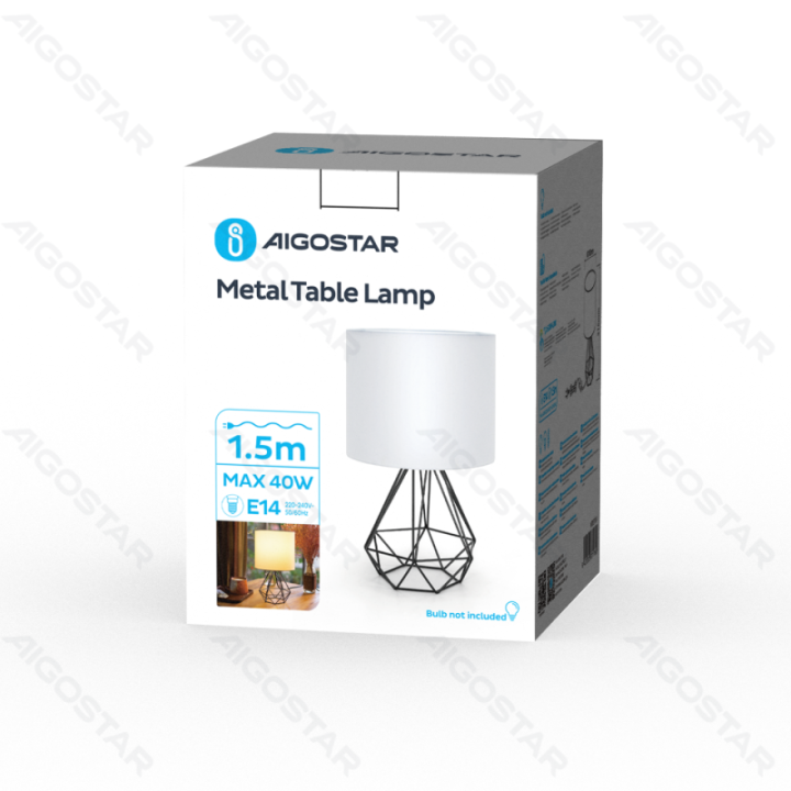 Metal Table Lamp E14 (bulb excluded)