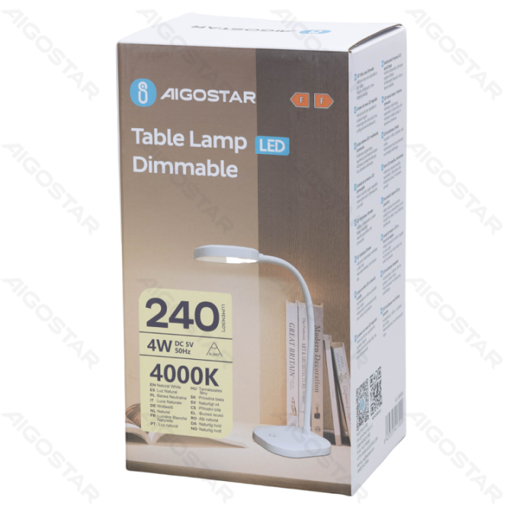 LED Table Lamp Dimmable 4W 4000K Natural Light