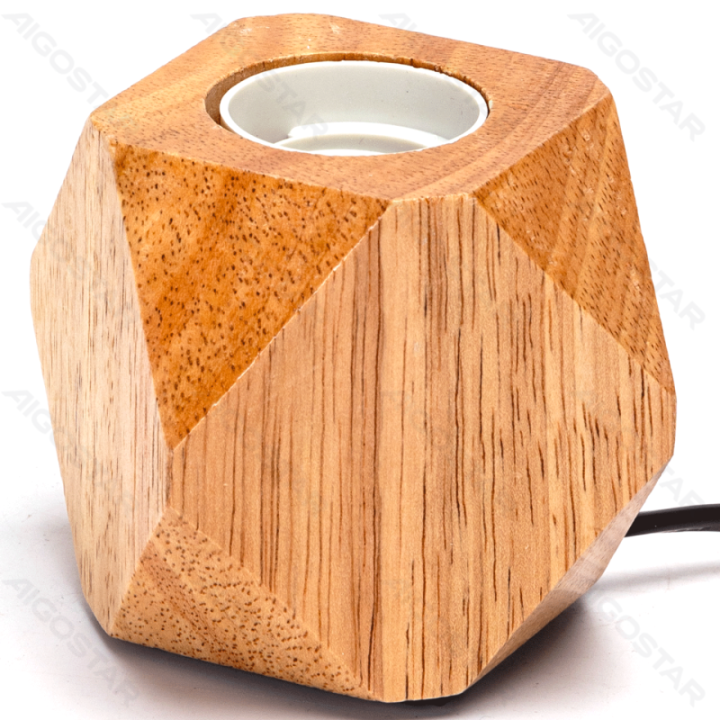 Table lamp (without light source)-MAX.60W-E27-Wooden
