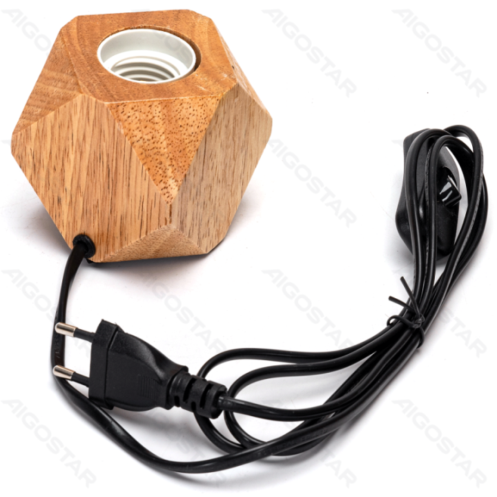 Table lamp (without light source)-MAX.60W-E27-Wooden