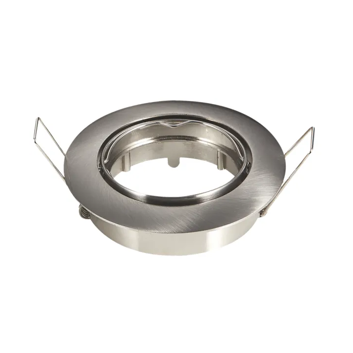 Vienišas kryptinis šviestuvas matinio nikeliu