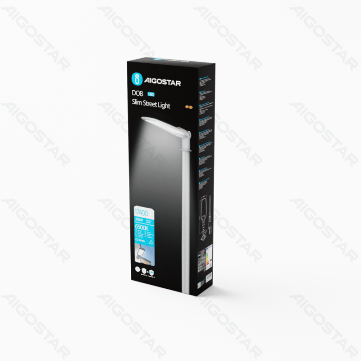 DOB LED Slim Street Light 200W