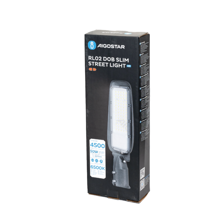 DOB LED slim street light 50W