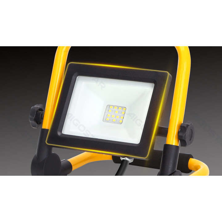 LED floodlight with portable stand 20W 1850lm 6500K IP65