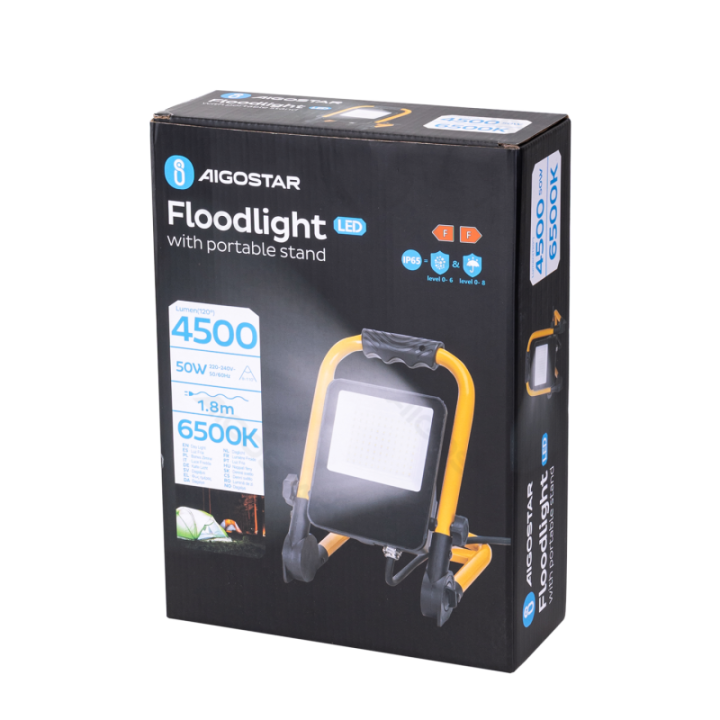 Portable work light 50W 6500K die-casting with 1.8m power cord