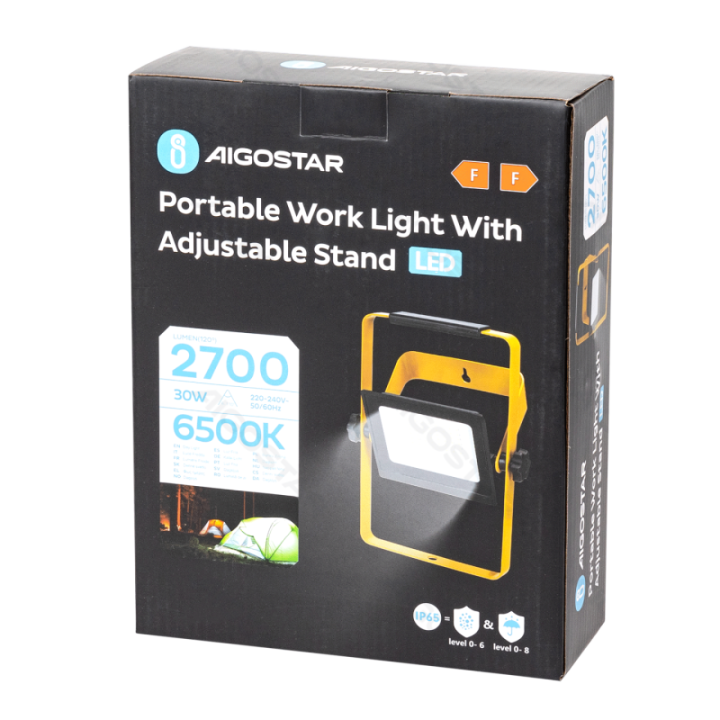 Portable work light 30W 6500K 1.8m power cord