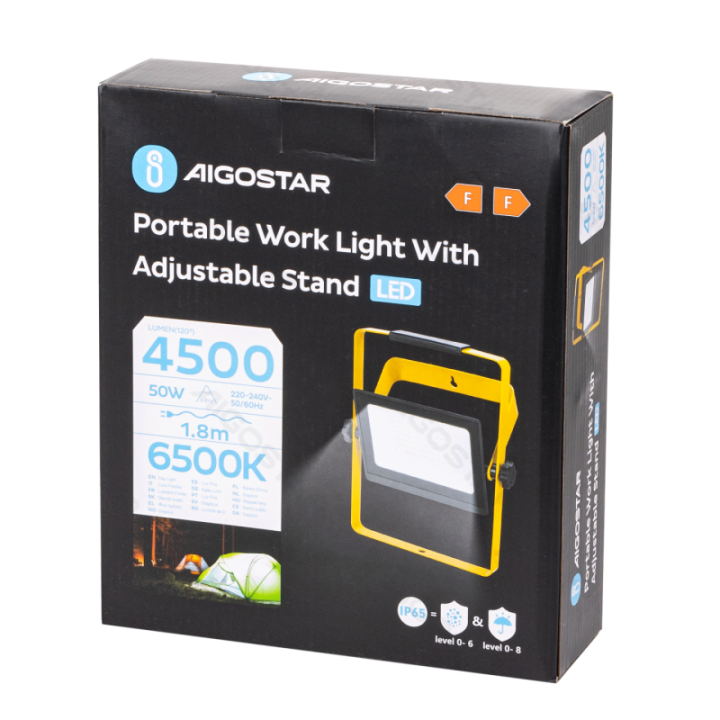 Portable work light 50W 6500K 1.8m power cord