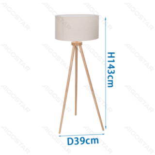 Wooden Floor Lamp (Without Light Source) E27