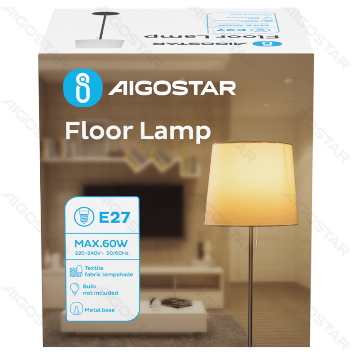 Metal Floor Lamp (Without Light Source) E27