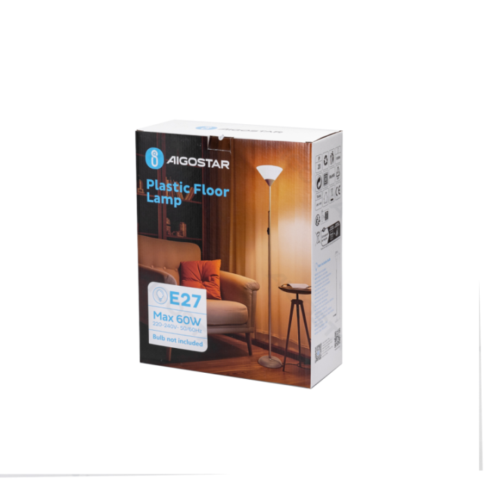 Floor lamp E27 without bulb