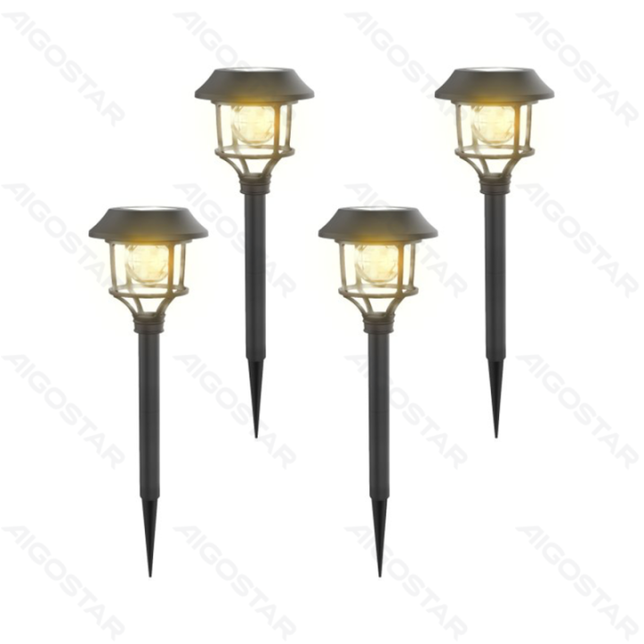 LED Solar Lawn Lights (4 pcs) 3000K