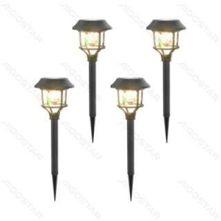 LED Solar Lawn Lights (4 pcs) RGB