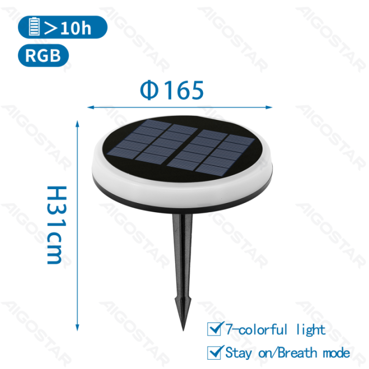LED Solar Lawn Light RGB