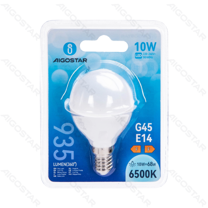 LED G45 Globe Bulb-E14-10W-6500K-935lm