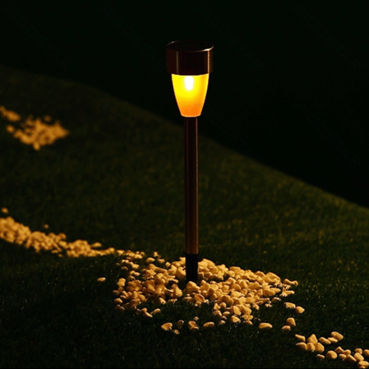 LED Nerūdijančio plieno saulės lauko liepsnos efektas 2700K