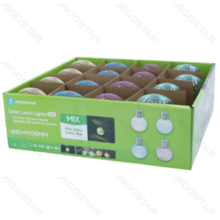 LED Saulės vejos šviestuvas nerūdijančio plieno mišrių spalvų kabančios lempos