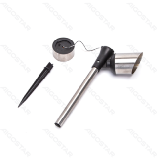 LED Solar Ambient Lawn Light Stainless Steel Spotlight RGB