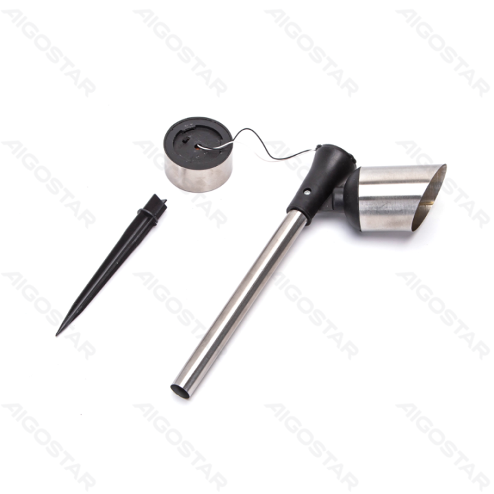 LED Solar Ambient Lawn Light Stainless Steel Spotlight RGB