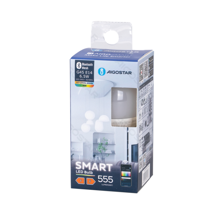 Bluetooth MESH G45 E14 6.5W RGB+CCT