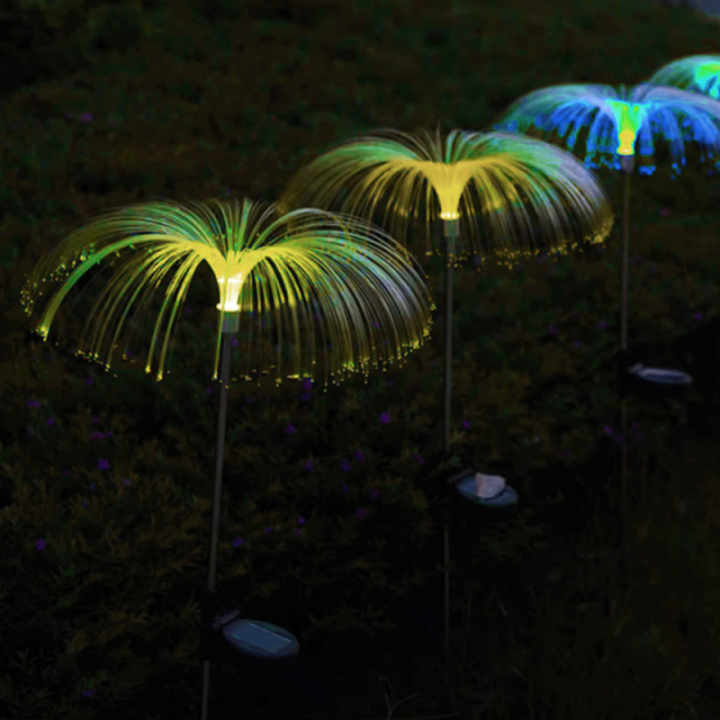 LED Saulės lauko šviestuvas nerūdijančio plieno — medūzos 2700K