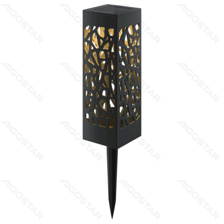 LED Solar Ambient Lawn Light Plastic Hollow 2700K