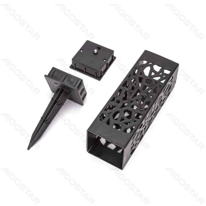 LED Solar Ambient Lawn Light Plastic Hollow 2700K