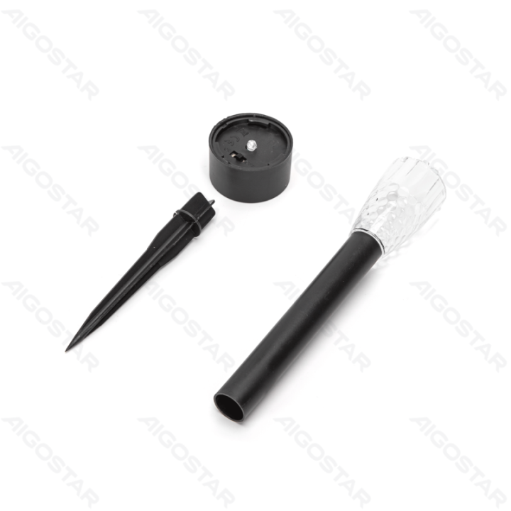 LED Solar Ambient Lawn Light Plastic Bean Pattern 6500K