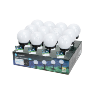 LED Solar Atmosphere Lawn Light Plastic Spherical 6500K