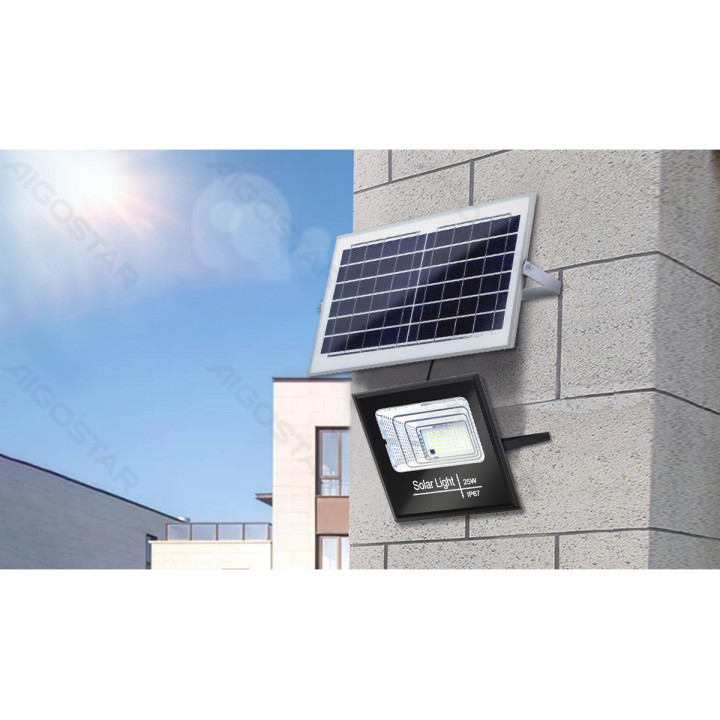 LED solar floodlight 60W 650lm 6500K IP67