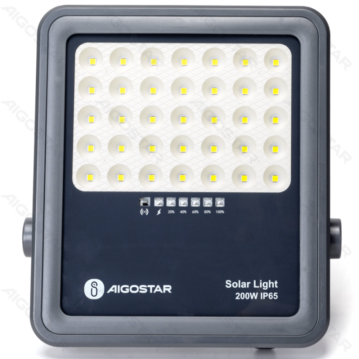 LED solar floodlight 200W 2000lm 6500K IP65