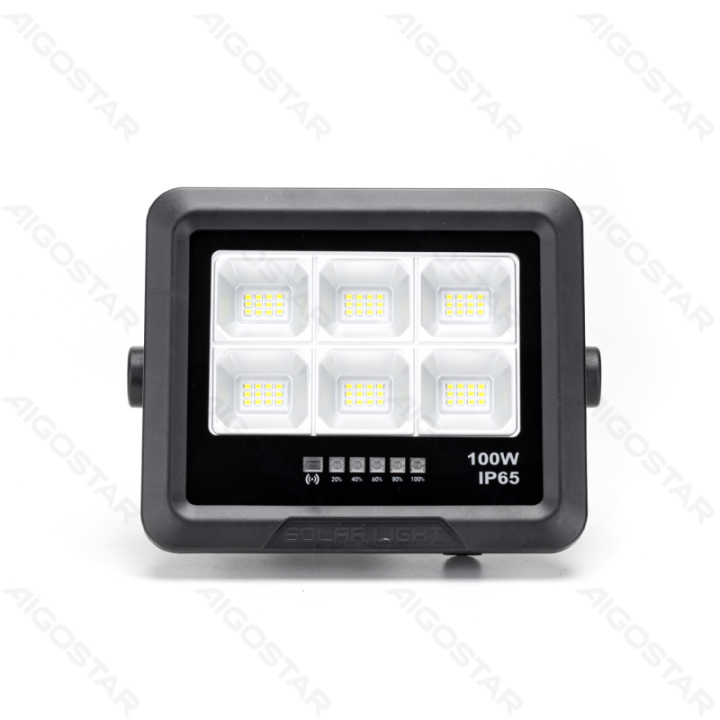 LED solar floodlight 100W 1000lm 6500K IP65