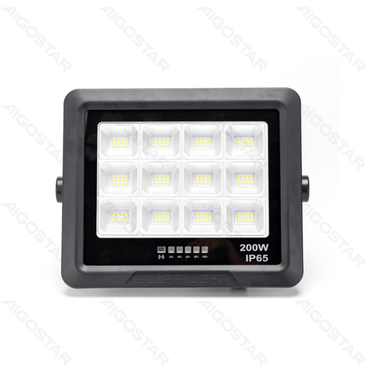 LED solar floodlight 200W 2000lm 6500K IP65
