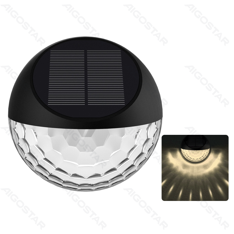 LED saulės sieninis šviestuvas juodas 2700K