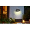 LED saulės sieninis šviestuvas juodas 2700K